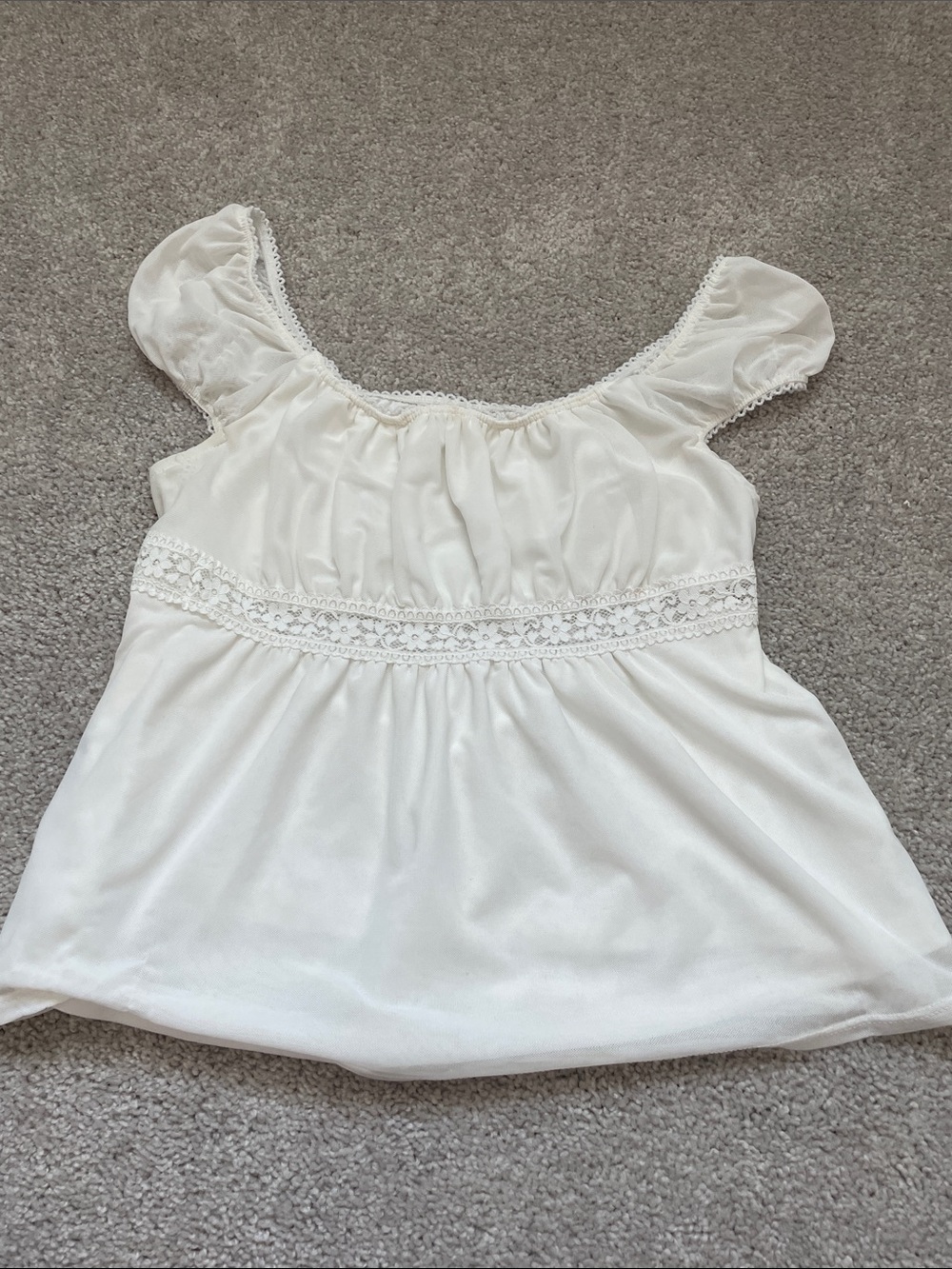 Shein- White lace top